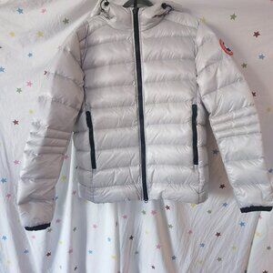 Canada Goose Light Grey Hooded Down Jacket